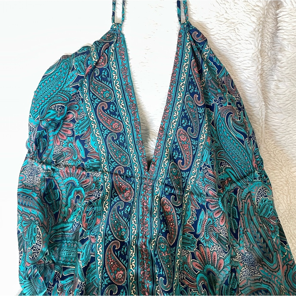 MAXI SILK STYLE DRESS